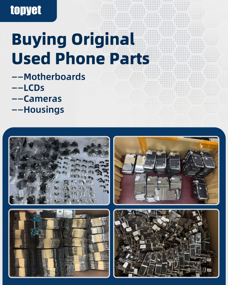 Ceannach Páirteanna Fón Úsáidte Bunaidh - Motherboards, LCDs, Ceamaraí, Cásálacha