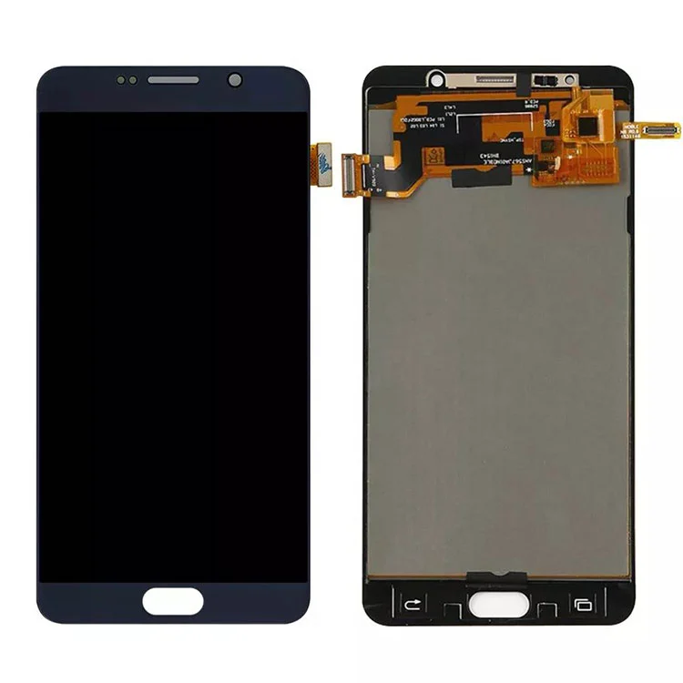 Do Samsung Galaxy Note 5 Tionól Digitizer Scáileán Taispeáin LCD OLED le fráma