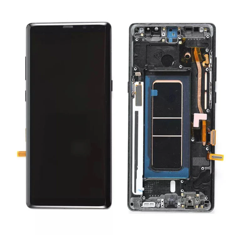 Do Samsung Galaxy Note 8 Tionól Digitizer Scáileán Taispeáin LCD OLED le fráma