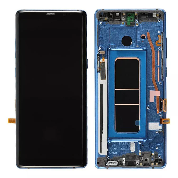 Do Samsung Galaxy Note 8 Tionól Digitizer Scáileán Taispeáin LCD OLED le fráma