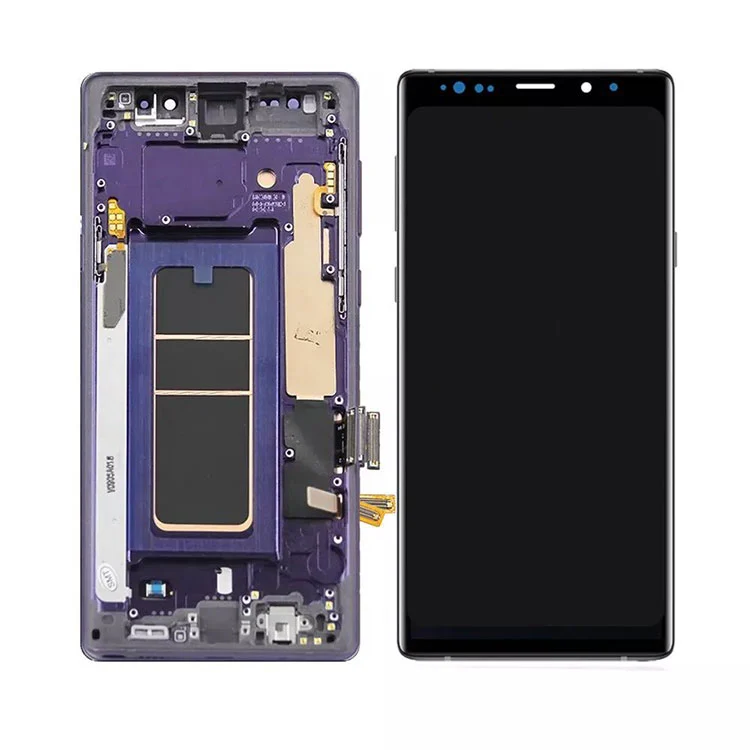 Do Samsung Galaxy Note 9 Tionól Digitizer Scáileán Taispeáin LCD OLED le fráma