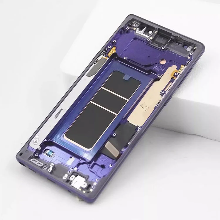 Do Samsung Galaxy Note 9 Tionól Digitizer Scáileán Taispeáin LCD OLED le fráma