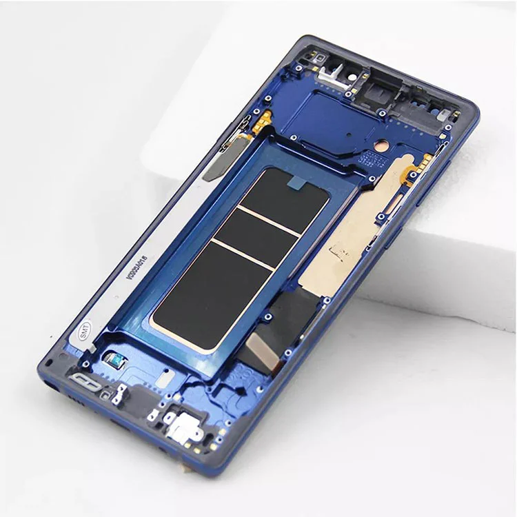 Do Samsung Galaxy Note 9 Tionól Digitizer Scáileán Taispeáin LCD OLED le fráma