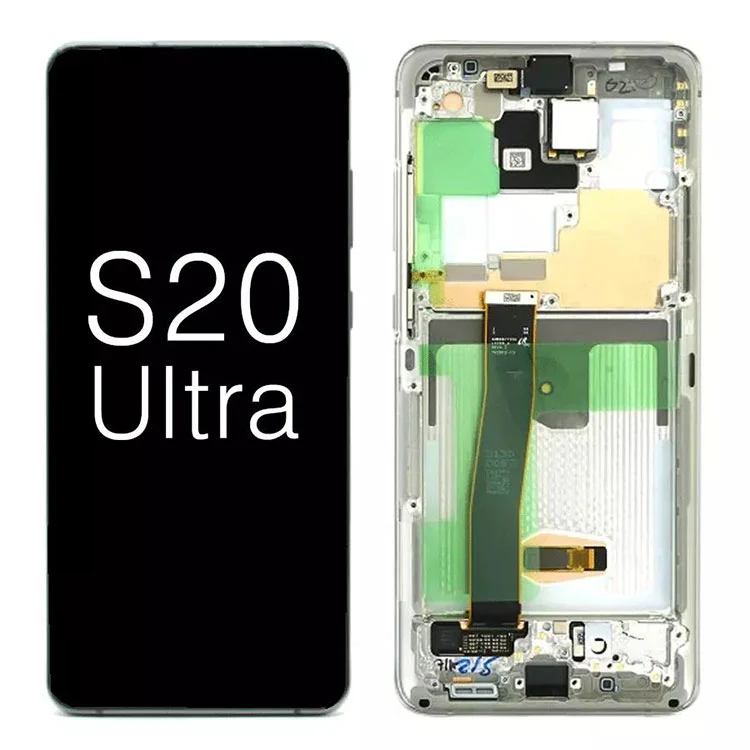 Maidir le Samsung Galaxy S20 Ultra G988 5G OLED Taispeáin LCD Athsholáthar Scáileán Tadhaill